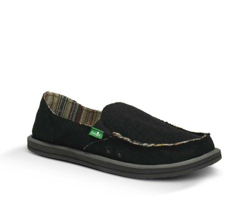 Sanuk Donna Hemp - Sanuk Shoes Womens Black - Philippines LXVMPD804